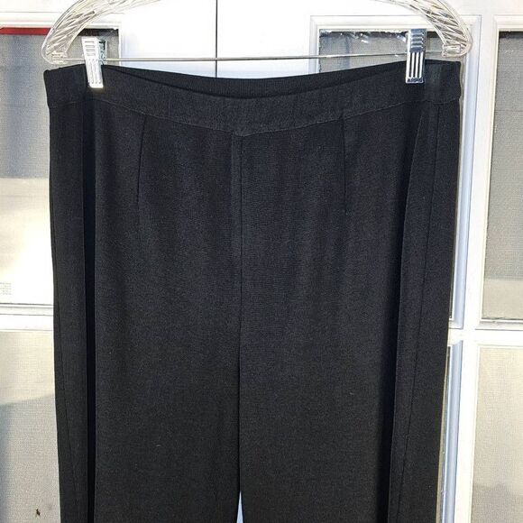 Ming Wang Womens Black Straight Leg Pants XL - Picture 3 of 5